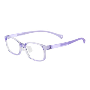 Lunettes anti-lumière bleue pour enfants, monture carrée transparente TR90, anti-lumière bleue, sans correction, 25803 - Product Image 1