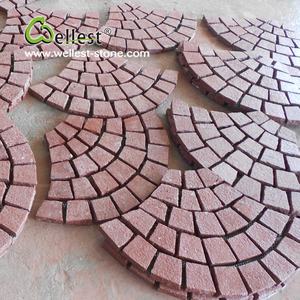 หินแกรนิตสีแดงรูบี้แบบตาข่ายสำหรับปูพื้นลานและทางเดินรถยนต์หลากหลายแบบ - Product Image 5