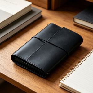 Reusable PU Leather A5 Notebook Cover Refillable <b>Journal</b> Case with Elastic Bands Book Protective Sleeve - Product Image 4