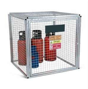 Chargement 1000kg bouteilles de gaz empilables Cage chariot élévateur bouteille de gaz propane panier de stockage en métal Cage - Product Image 5