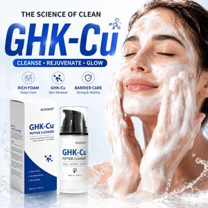 S OEM GHK-CUペプチド再生洗顔料、ヒアルロン酸配合アンチエイジング洗顔料、あらゆる肌タイプに適した優しいデイリー洗顔料 - Product Image 1