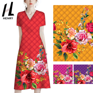 Tela de Rayón 100% de Alta Calidad, Impresa Digitalmente, Suave, con Patrones Personalizados, para Prendas Femeninas - Product Image 3