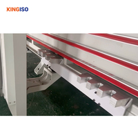 Scie à panneaux verticale automatique CNC KINGISO pour panneaux composites en aluminium et en bois, capacité de coupe 4100x1600mm, contrôlée par PLC