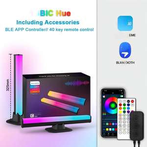 Bande lumineuse LED RGBIC USB 5V pour téléviseur avec capteur de gamme de couleurs AR, rétroéclairage adaptatif pour téléviseur, synchronisation RGB, contrôle par application - Product Image 6