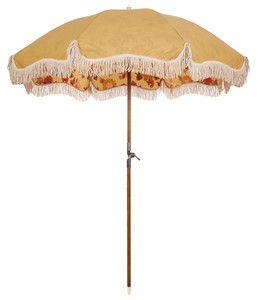 Parasol <span class=keywords><strong>de</strong></span> plage <span class=keywords><strong>de</strong></span> luxe à bord festonné <span class=keywords><strong>avec</strong></span> franges, parasol vintage portable en bois inclinable, auvent en toile UV50+ <span class=keywords><strong>avec</strong></span> sac <span class=keywords><strong>de</strong></span> transport - Product Image 4