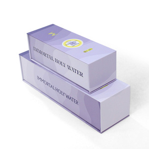 Caja de Cartón Rígido Morada para Almacenamiento de Vino, Colorida y Elegante - Product Image 1