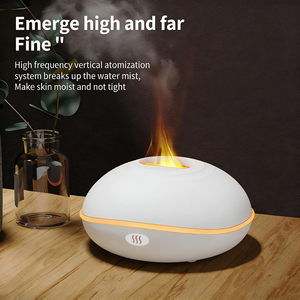 Diffuseur d'aromathérapie LED avec effet de flamme, humidificateur pour la maison ou le bureau, humidificateur de bureau à domicile avec diffuseur d'arômes à effet de flamme - Product Image 5