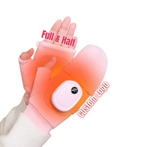 Outdoor Winter Battery Heated <b>Fingerless</b> <b>Gloves</b> <b>for</b> Skiing Skating <b>Typing</b> Writing Touch Screen Warm <b>Gloves</b> - Product Image 1