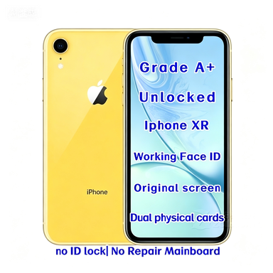 Wholesale Used Unlocked for XR 256GB Yellow Original Smartphone A12 Bionic Face ID Factory Price Mobile Phone Supplier Bulk