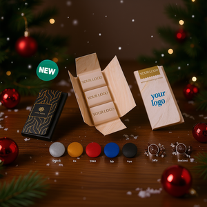 Caja de Regalo Navideña con Trio de Chocolates Blancos Promocionales con su Logotipo, Impresión Digital, Personalización de Marca, Elegante - Product Image 3