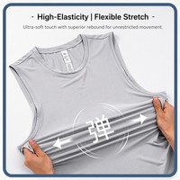 Canotta Premium Senza Maniche in Tessuto a Rete, Asciugatura Rapida, Traspirante, per Palestra e Corsa, Abbigliamento Sportivo con Logo Personalizzato, Canotta da Uomo