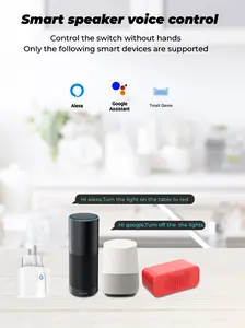 Tuya เบ้าปลั๊กอัจฉริยะ Zigbee 3.0,ปลั๊กไฟฟ้าพร้อมรีโมตควบคุมสำหรับ Alexa Google Home สำหรับเกตเวย์ EU 16A