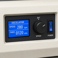 Agitateur oscillant et orbital à vitesse réglable de haute précision avec écran LCD pour culture en laboratoire, agitateur numérique oscillant