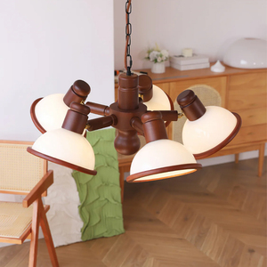 Lámpara de Techo Girona <span class=keywords><strong>Mia</strong></span>, Estilo Moderno de Mediados de Siglo, Retro, para Comedor, Cocina, Cafetería, Madera, Vidrio, Metal, LED, Alta Calidad, Nuevo Diseño - Product Image 4