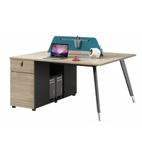 Poste de travail de bureau moderne avec cloison, bureau informatique, siège d'employé, cloison de séparation, ensemble de mobilier de direction de luxe, vente en gros