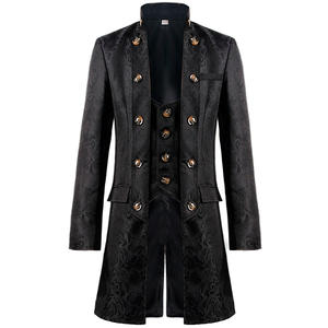 Abrigo estilo trench steampunk para hombre, estilo victoriano, vintage, estilo príncipe, estilo gótico medieval renacentista, chaqueta de cosplay - Product Image 4