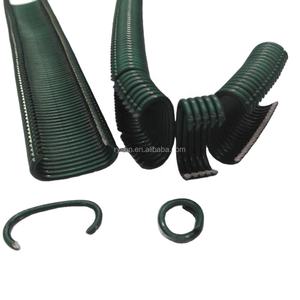 Anneaux de porc C24 galvanisés à chaud enduits de PVC <span class=keywords><strong>vert</strong></span>, anneaux en C antirouille de 1/2 pouces pour la corde élastique sur le <span class=keywords><strong>grillage</strong></span> soudé et la clôture - Product Image 4