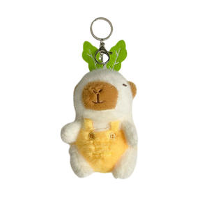 Mignon <span class=keywords><strong>radis</strong></span> capybara en peluche porte-clés kawaii kapibala jouets pour enfants poupée pendentif couple porte-clés pendentif petite amie cadeaux scolaires - Product Image 6