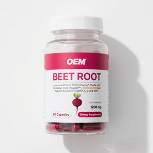 Cápsulas <span class=keywords><strong>de</strong></span> Remolacha para Adultos <span class=keywords><strong>de</strong></span> Marca Privada con Nitratos, Vitamina C, <span class=keywords><strong>Hierro</strong></span>, Folato, Apoyo a la Circulación e Inmunidad, No Apto para Mujeres Embarazadas, OEM - Product Image 4