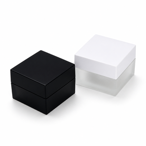 Auf Lager: 5G, <span class=keywords><strong>10G</strong></span>, 15G Quadratische Acryl-Cremetiegel Kosmetik-Probenfläschchen Wiederbefüllbare Flaschen Hautpflege-Box Cremedosen - Product Image 4