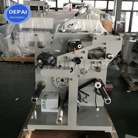 Machine de découpe et de rembobinage automatique d'autocollants, largeur 320 mm, avec compteur de mètres et compteur de numéros pour petits rouleaux