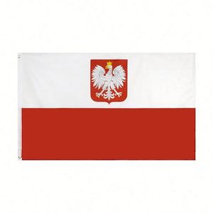 Wholesale Custom Polyester White Red Natioanl Polish Eagle <b>Flags</b> 3x5 Ft Republic of Poland State Ensign <b>Flag</b> - Product Image 3