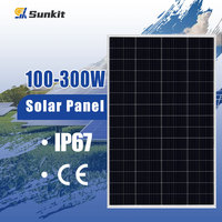 Panneaux solaires 300W avec supports de montage solaire en option + Solution de système solaire gratuite