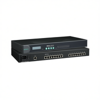 Serveur de périphériques externes Moxa NPort 5610-16-48V, convertisseur série vers Ethernet 16 ports, solution de mise en réseau industrielle