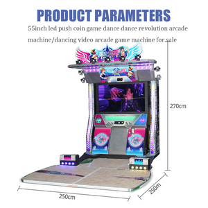 Chất lượng cao kim loại nhựa nhảy múa trò chơi Arcade máy 6 + năm thể thao trong nhà trung tâm mua sắm trung tâm trò chơi 220V Bảo hành 1 năm - Product Image 3