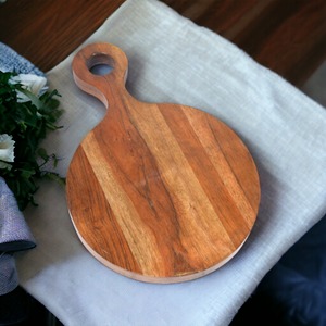 Tabla de cortar personalizada, bloque de carnicero de estilo nórdico, tabla de cortar de madera con mango, tabla para servir Pizza, bloques de cortar - Product Image 6