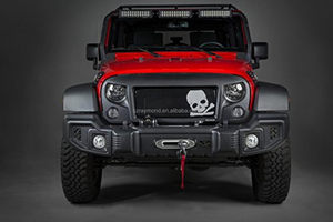 Design personalizado Front Center Mesh Bumper <span class=keywords><strong>Grille</strong></span> para Jeep Wrangler <span class=keywords><strong>JK</strong></span> Avengers 2007-2018 - Product Image 5