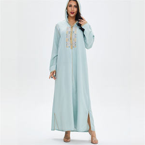 Eid Abaya, Caftan marocain de Dubaï 2022, robe musulmane <span class=keywords><strong>marocaine</strong></span>, Abayas turques pour femmes, vêtements islamiques européens, <span class=keywords><strong>Djellaba</strong></span> pour femmes - Product Image 2