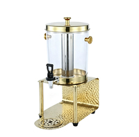 Distributeur de jus de luxe en acier inoxydable, à un ou deux réservoirs, or, or rose, argent, pour hôtel, mariage, buffet, restauration