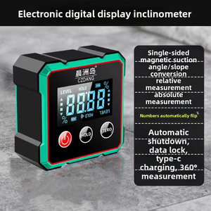 Digital Protractor Inclinometer Angle Gauge Backlit Slope Meter <b>Spirit</b> Level Measuring Tools Aluminum Alloy 0.04mm Accuracy - Product Image 3