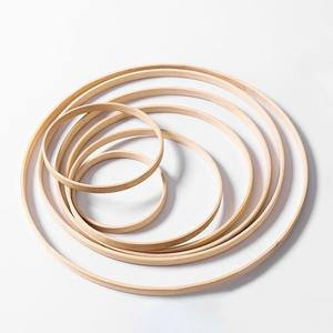 Grands Anneaux Circulaires Artisanaux pour Couronnes et Macramé, Cercles <span class=keywords><strong>en</strong></span> <span class=keywords><strong>Bois</strong></span> Bambou pour <span class=keywords><strong>Attrape</strong></span>-Rêves DIY, Décoration de Mariage, Suspensions Murales Florales - Product Image 3