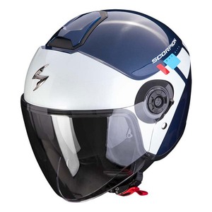 Casco Jet Scorpion Exo-City II Bianco Blu Rosso S in Policarbonato per Moto - Product Image 1