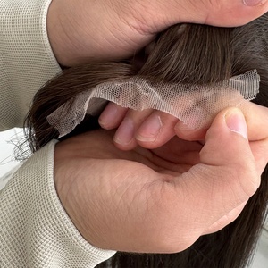 ท็อปเปอร์ผมไหมแบบปกปิดหนังศีรษะ พร้อมด้วย HD Lace Front ขนาด 3x6 นิ้ว ผลิตตามสั่งจากโรงงาน สำหรับผมบางและเส้นเล็ก - Product Image 2