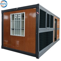 WinFair Mini Maison Modulaire de Luxe Portable 20 pieds Pliable Préfabriquée Conteneur Villa Maisonnette