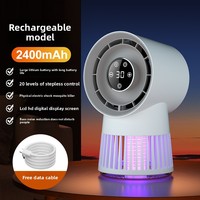 Ventilateur anti-moustiques rechargeable avec logo personnalisé, lampe électrique anti-moustiques, ventilateur anti-moustiques portable sans pales
