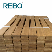 Planche d'écurie en bambou pour chevaux, haute résistance, durable, ignifuge, résistante aux termites, surface huilée REBO MH761