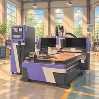 Routeur CNC robuste avec changeur d'outils automatique (ATC) pour le bois, le MDF, le contreplaqué et l'acrylique