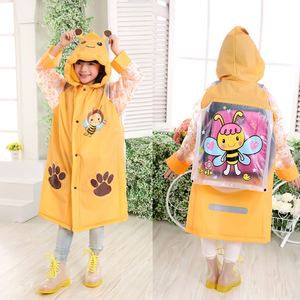 Impermeable Infantil con Capucha Inflable y Mochila, Impermeable Individual para Niños y Niñas, Regreso a Clases, Logotipo Personalizado - Product Image 1