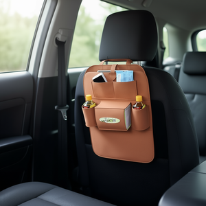 Organizer per auto Myrva in tessuto non tessuto con 4-7 tasche per riporre oggetti sul sedile posteriore - Product Image 2