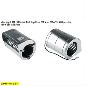 Ventilador de conducto D2E133 230V 3000 RPM con aspas metálicas, ventilador centrífugo para sistema de ventilación - Product Image 2