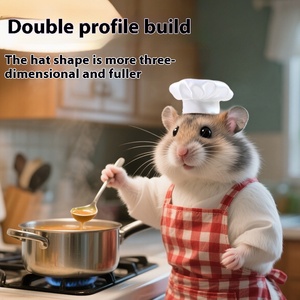 Chapeau de <span class=keywords><strong>chef</strong></span> drôle en gros nouveau chapeau de dieu de cuisine transfrontalière inspiré du cochon d'inde et de l'ours doré chapeau pour animaux de compagnie pour les fêtes nouveautés - Product Image 4