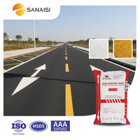 Peinture de marquage routier réfléchissante thermofusible Sanaisi, service OEM, forte adhérence, blanc/jaune, séchage rapide, 104 Softening