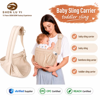 Porte-bébé Ergonomique avec Poche de Rangement Latérale, Conception Courbée Ergonomique, Zone de Hanche Rembourrée Épaissie pour Sac à Bébé