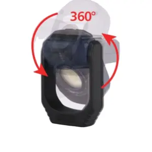 Luz de trabajo con batería para reparación de automóviles de 450LM 5W, luz de trabajo con batería ajustable COB con gancho