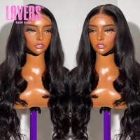 Rambut Vietnam Mentah 100% Burmese Curly 40 Inch 13x6 HD Lace Glueless Front Wig Body Wave Virgin Cuticle Aligned Human Hair Wigs