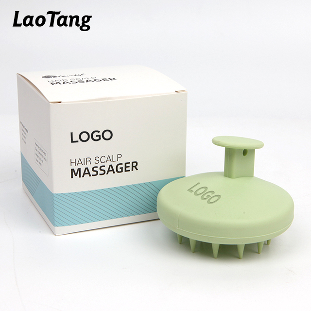 Factory Handheld Hair Massage Soft Silicone Shampoo Brush Clean Scalp Head Massager Shower Hair Brush Comb